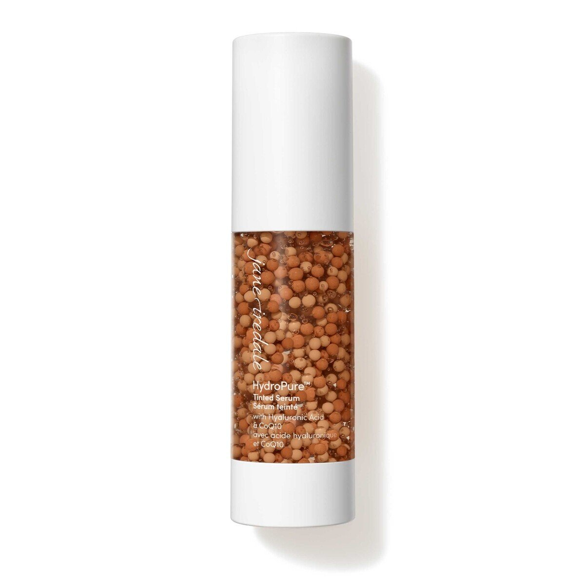 Jane Iredale HydroPure Tinted Serum with Hyaluronic Acid & CoQ10, shade Dark, tube