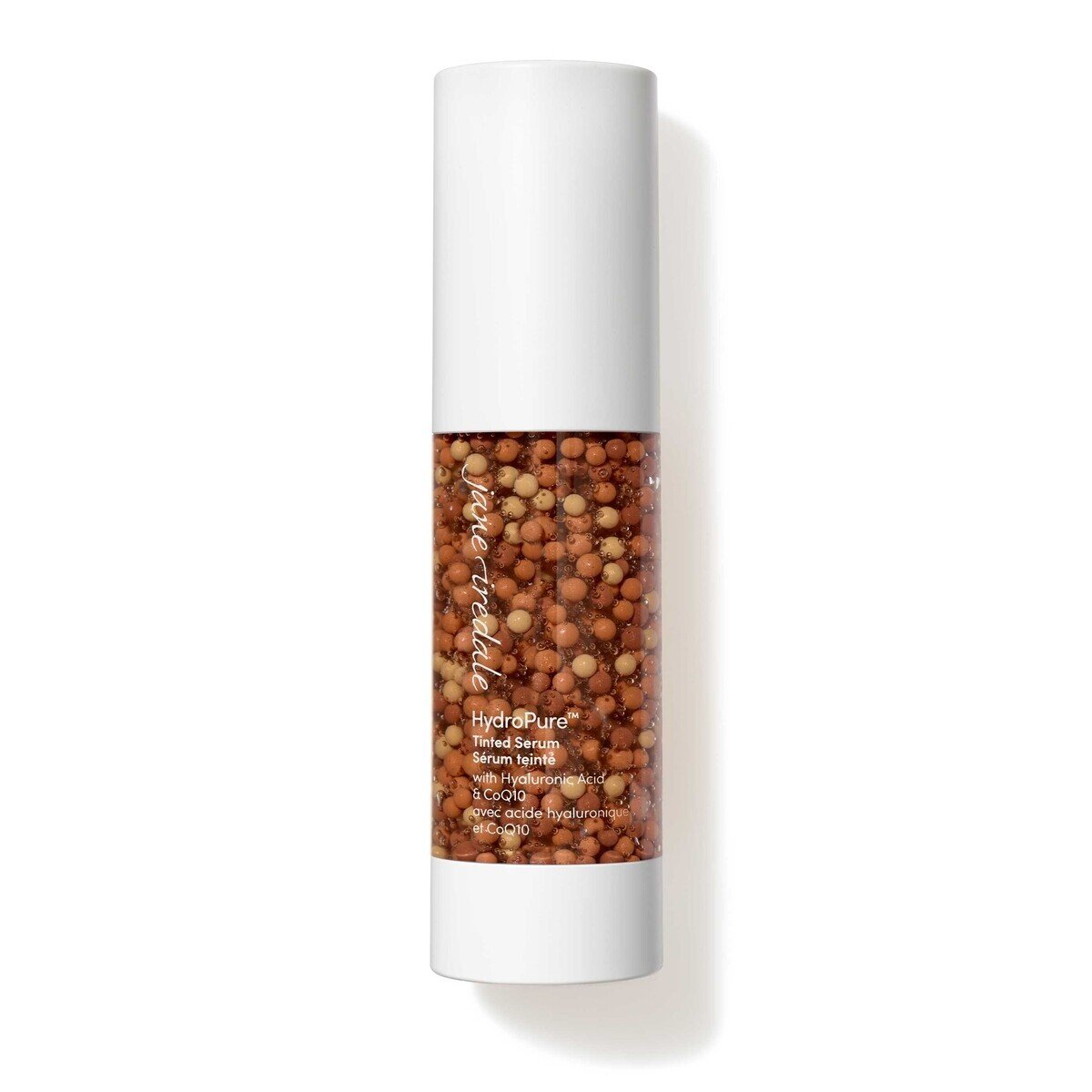 Jane Iredale HydroPure Tinted Serum with Hyaluronic Acid & CoQ10, shade Deep, tube