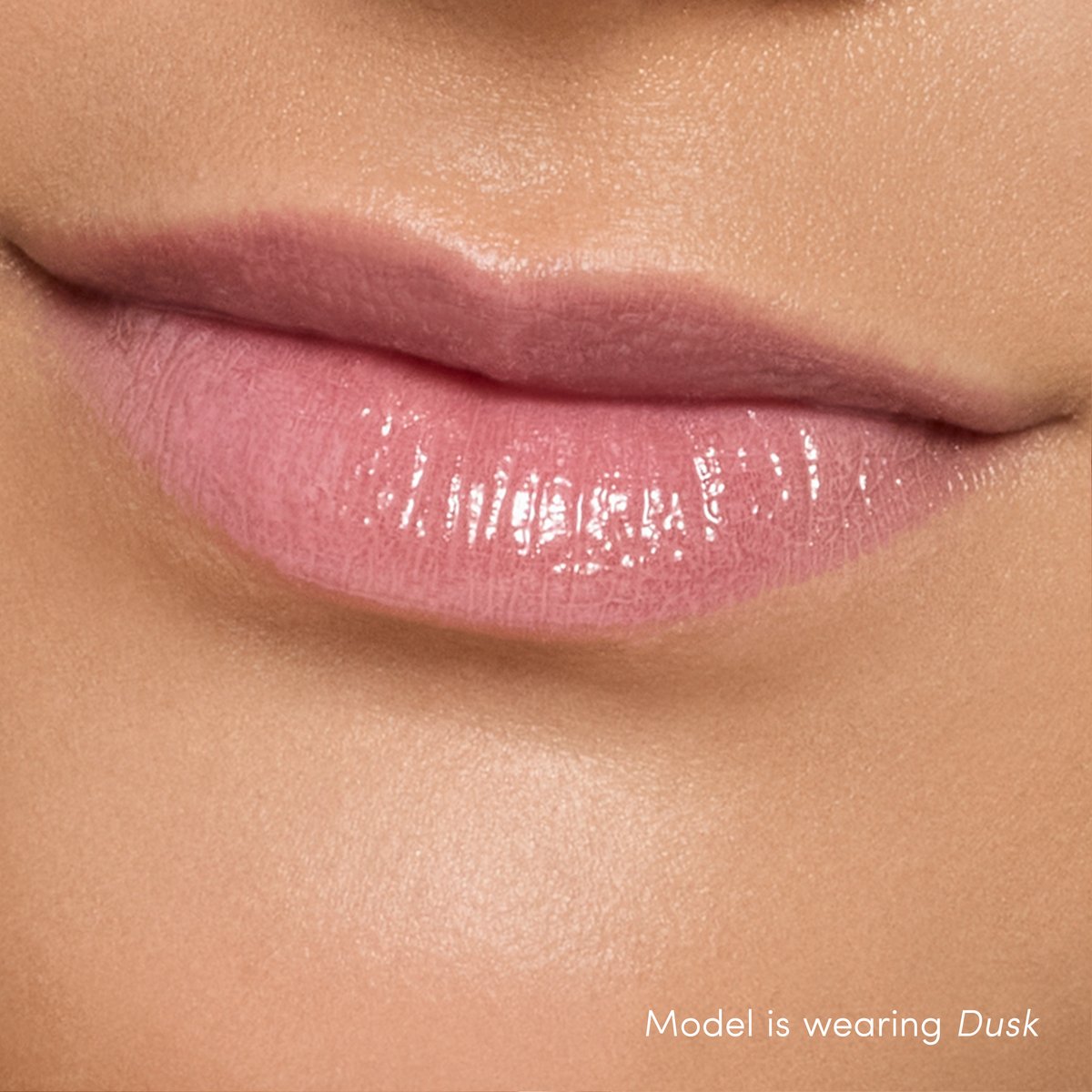 Jane Iredale ColorLuxe High Impact Lip Glaze, shade Dusk, on lips
