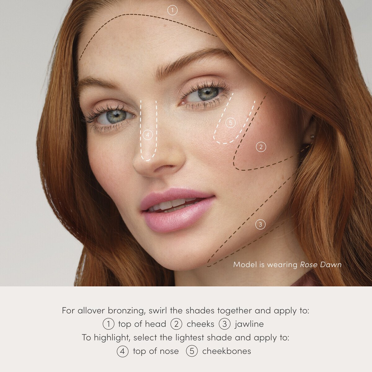Jane Iredale PureBronze Shimmer Bronzer Palette REFILL, shade Rose Dawn, tube