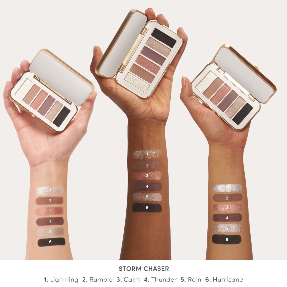 Jane Iredale PurePressed Eye Shadow Palette, shade Storm Chaser, swatch