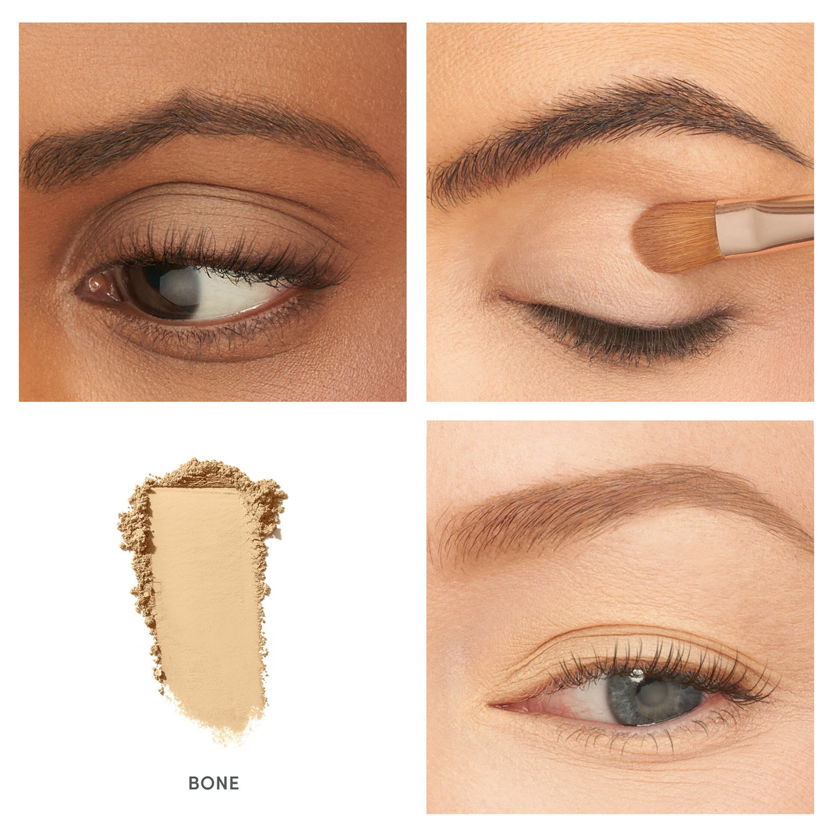 Jane Iredale PurePressed Eye Shadow Single, shade Bone, tube