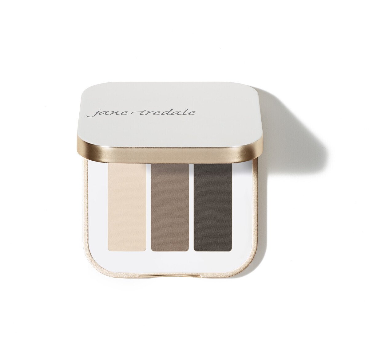 Jane Iredale PurePressed Eye Shadow Triple, shade Riverstone, tube