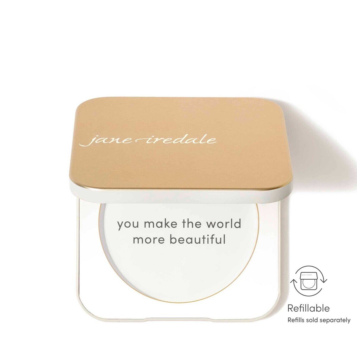 Jane Iredale Refillable Foundation Compact, shade Gold, tube