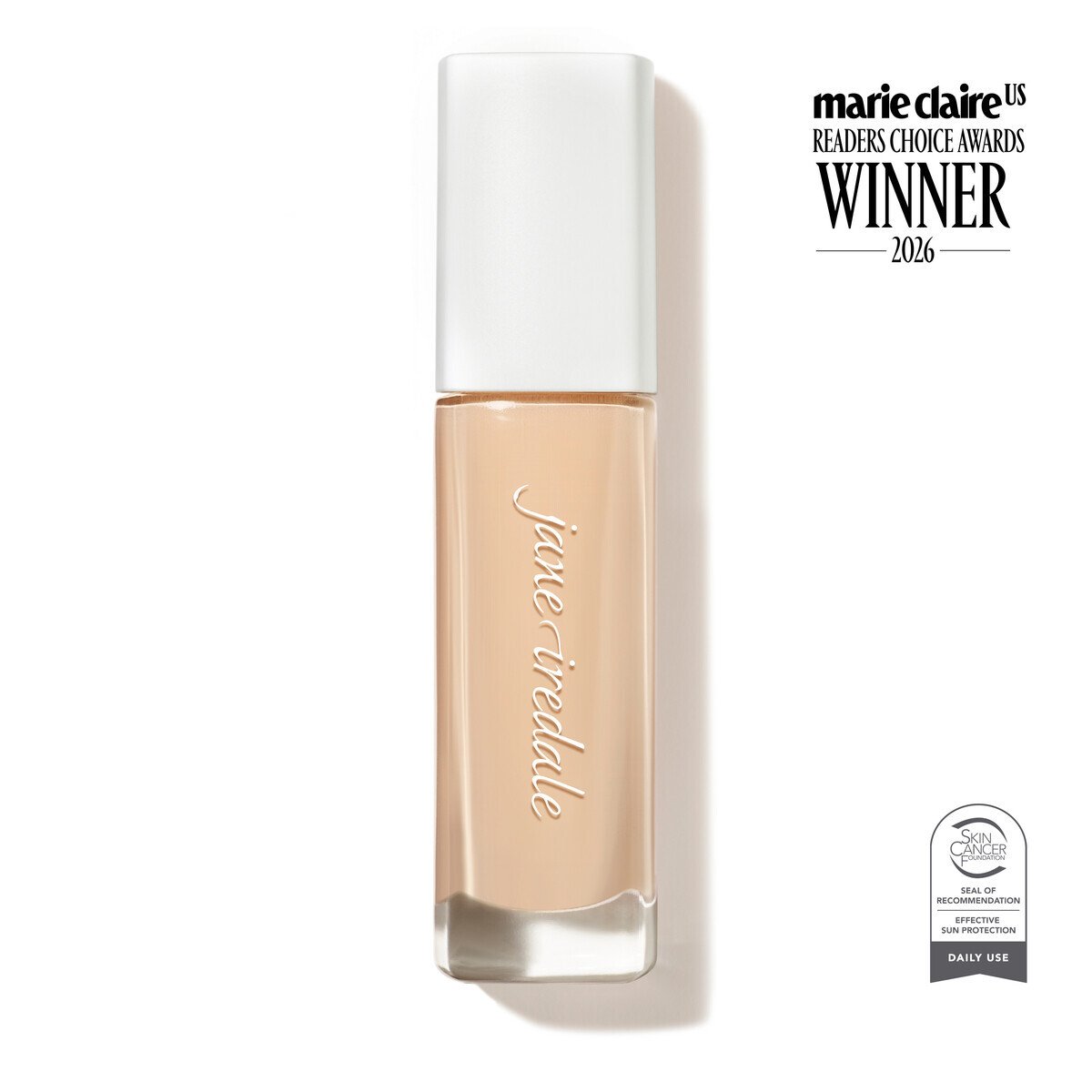 Jane Iredale Skintuition SPF 30 Radiance-Boosting Liquid Foundation, shade 10 Fair, tube