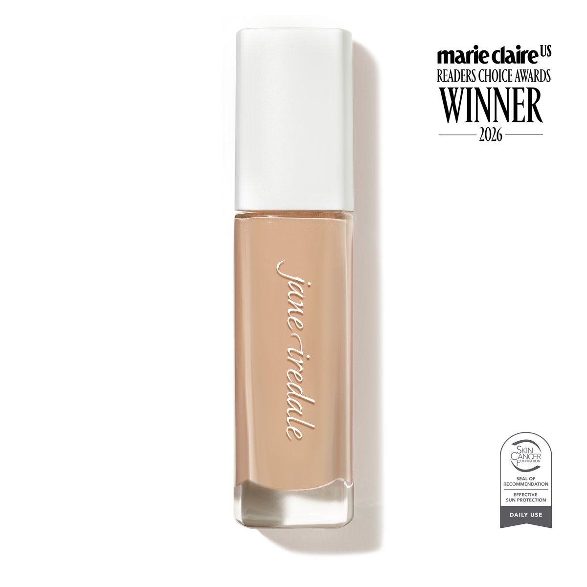 Jane Iredale Skintuition SPF 30 Radiance-Boosting Liquid Foundation, shade 20 Light, tube