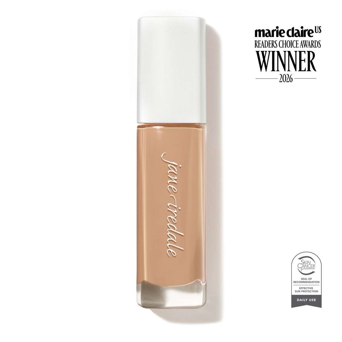 Jane Iredale Skintuition SPF 30 Radiance-Boosting Liquid Foundation, shade 28 Light, tube