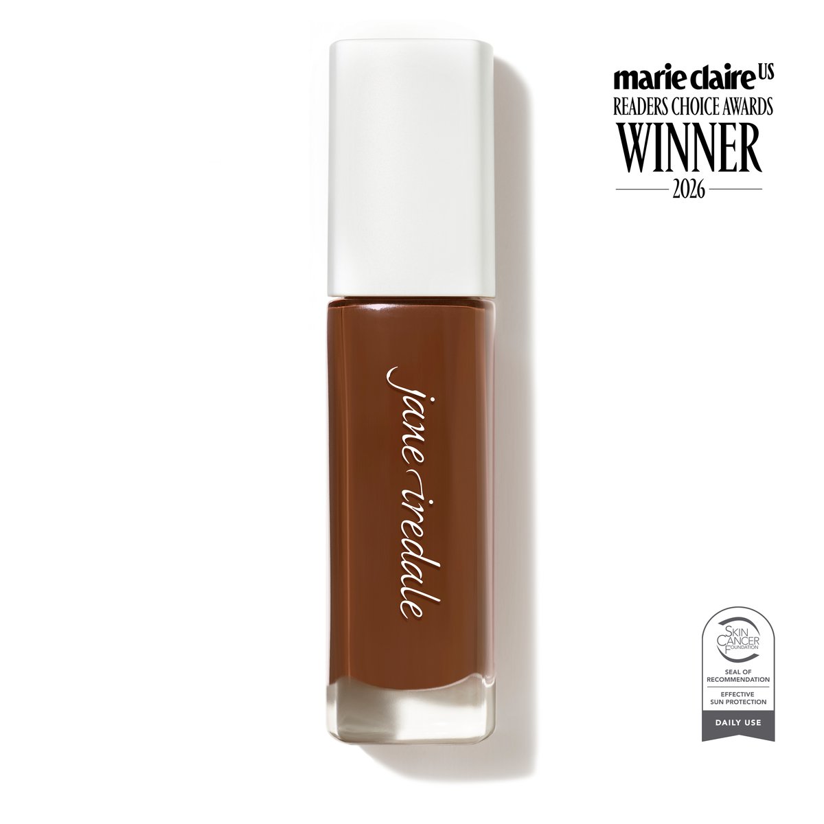 Jane Iredale Skintuition SPF 30 Radiance-Boosting Liquid Foundation, shade 80 Deeper, tube
