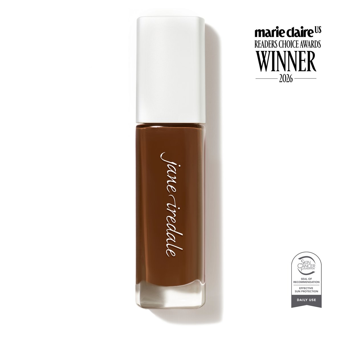 Jane Iredale Skintuition SPF 30 Radiance-Boosting Liquid Foundation, shade 84 Deeper, tube